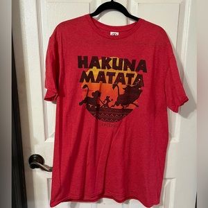 Disney the Lion King Hakuna Matata Timon Pumba Shirt XL like new